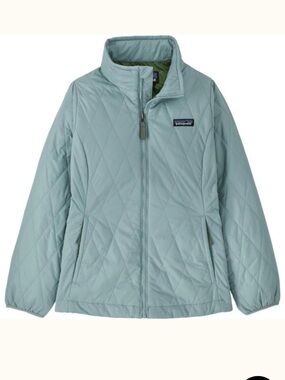 Patagonia Pale Blue Diamond-Quilt Jacket